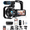 Deluxe Kit, variant on Acuvar 4K Video Camera Camcorder 48MP Auto Focus Vlogging Camera for YouTube 60FPS 18X Zoom Digital Video Camera with WiFi, Webcam, Mic, Stabilizer, 64GB SD Card, Card Reader, Remote Control