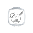 thumbnail image 1 of Vehicle Planetary Shield Meteorite Mirror Portable Compact Pocket Makeup Double Sided Glass, 1 of 3