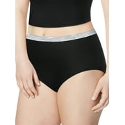 Just My Size Women's Assorted Cotton Brief Underwear, 6-Pack