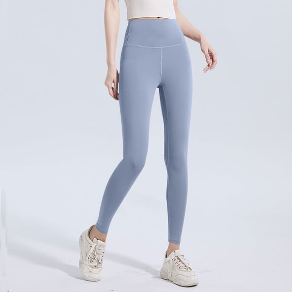 UQJfacai Leggings for Women Butt Lifting Tummy Control Leggings Stretch High Waisted Compression Workout Running Yoga Pants S-3XL