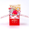 thumbnail image 5 of Qiangzon Handwritten 3D Pop Up Box for Mothers Day, 3D Flower Patterned Greeting Card Box, Creative Card for Mom, Special Holiday Present for Mother Wife Women Anniversary Celebration (Red), 5 of 6