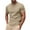 Khaki, variant on BXINGOHAI Mens T Shirt - Short Sleeve Crew Neck Soft Fitted Elastic Tees Fresh Classic Tshirts Today Sales Black,L