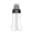 Black, variant on Squeeze Condiment Bottle, 5 Hole Lid 8.5oz Clear with Beige Cap, 1 Pack Portable Squeeze Bottle with Measurement Mark for Salad Dressing Ketchup BBQ Sauce Mustard for Kitchen Outdoor Picnic