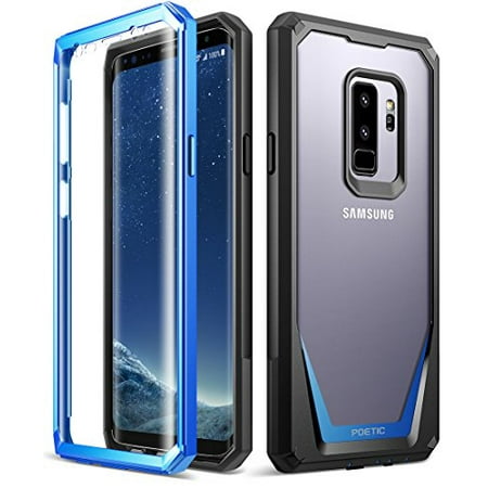Poetic Guardian [Scratch Resistant Back] [360 Degree Protection]Full-Body Rugged Clear Hybrid Bumper Case with Built-in-Screen Protector for Samsung Galaxy S9 Plus