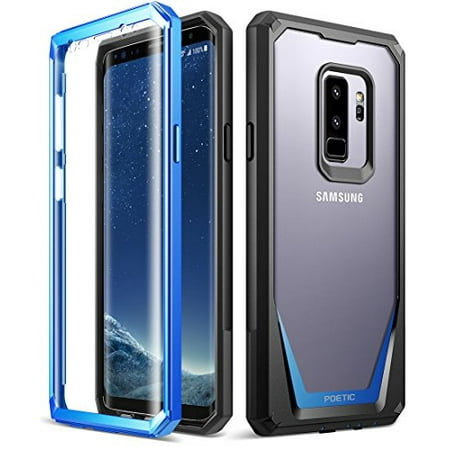 Poetic Guardian [Scratch Resistant Back] [360 Degree Protection]Full-Body Rugged Clear Hybrid Bumper Case with Built-in-Screen Protector for Samsung Galaxy S9 Plus (Best Protection For Samsung Galaxy S4)