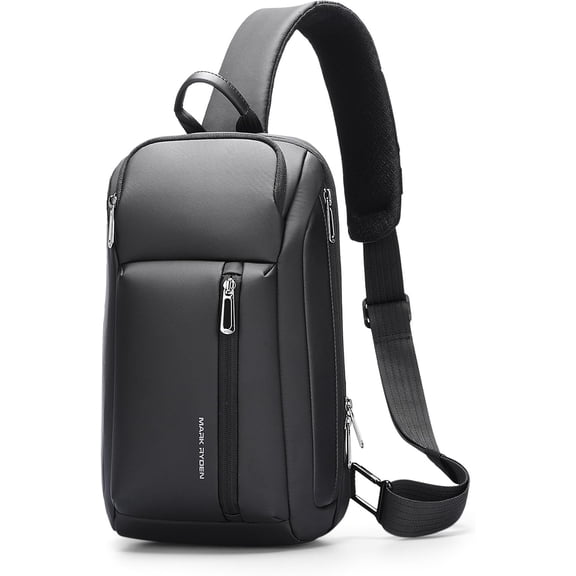 MARK RYDEN Waterproof Sling Backpack with 11-Inch Tablet Compartment, Lightweight Crossbody Chest Pack