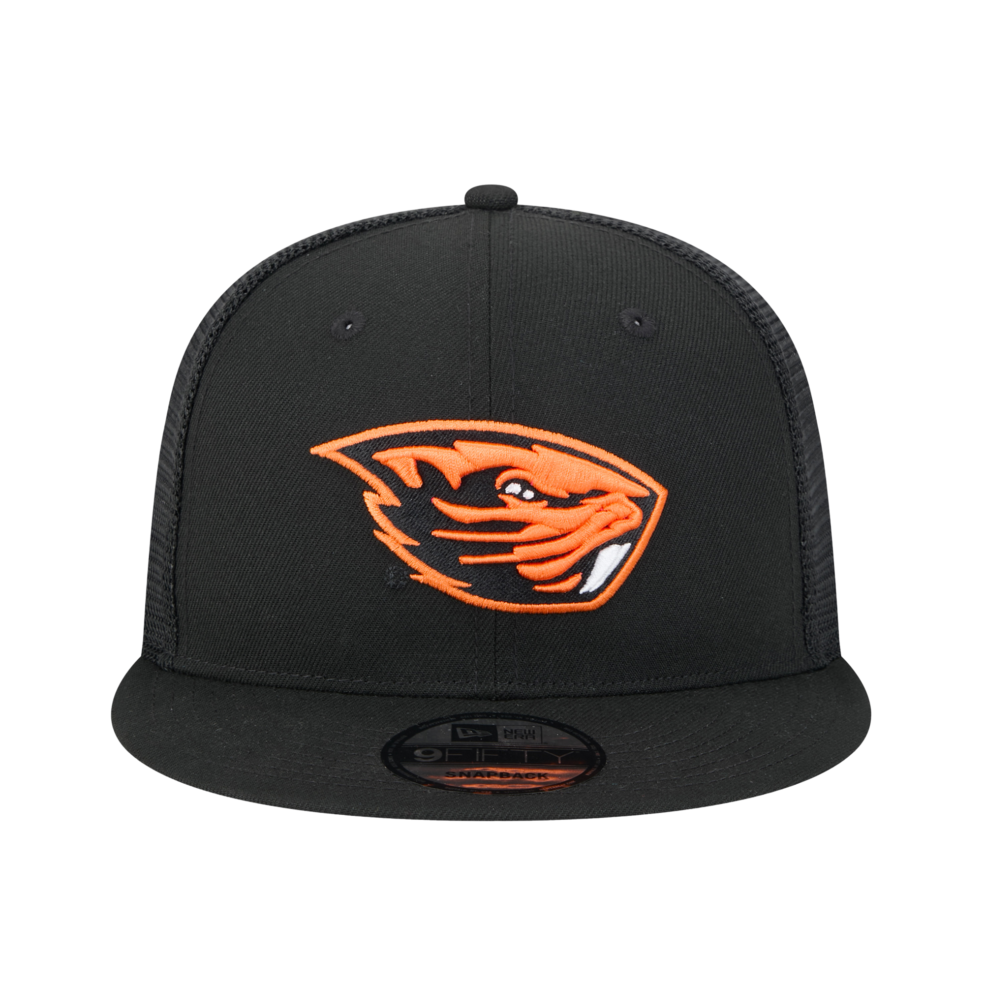 Men's New Era Black Oregon State Beavers Trucker 9FIFTY Snapback Hat