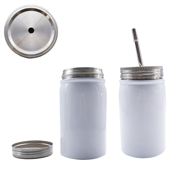 17 oz Stainless Steel Mason Jar Tumbler – IDC Emporium