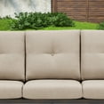 thumbnail image 3 of Ulax Furniture Outdoor Patio 3-Seat Sofa with Aluminum Frame and Sunbrella Cushions, 3 of 8