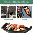 thumbnail image 6 of AEVXKHI Sushi Serving Tray Reusable Plastic Sushi Boat Serving Plate Japanese Style Sushi Tray Decorative Detachable Sushi Serving Platter for Home Kitchen Restaurant Buffet Party, 6 of 11