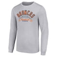 thumbnail image 2 of Men's Starter  Heather Gray Denver Broncos Half Ball Team Long Sleeve T-Shirt, 2 of 3