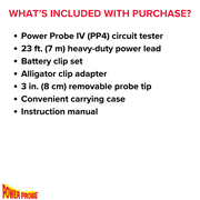 Power Probe IV - [Car Automotive Diagnostic Test Tool, Digital Volt Meter, AC/DC Current Resistance, Circuit Tester