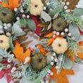 thumbnail image 7 of Fall Wreath for Front Door, 18 Inch Autumn Door Wreath with Pumpkin Maples Leaf Harvest Thanksgiving Wreath for Front Door Porch Outside Decor, 7 of 7