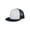 White/Navy, variant on Top Headwear Trucker Flat Bill Snapback Cap - Navy