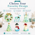 thumbnail image 3 of DIY Lighted Sea Glass Santa Christmas Decor Kit, DIY Christmas Ornament Lighting Craft Set for Adults Beginners, Warm LED Tabletop Decor, Handmade Holiday Gift, 6 Styles, 3 of 6