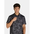 thumbnail image 4 of Birdie Bound Men's and Big Men’s Printed Golf Polo Shirt with UPF50+, Sizes S-3XL, 4 of 5