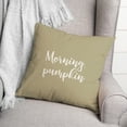 thumbnail image 3 of Creative Products Morning, Pumpkin in Beige 18 x 18 Spun Poly Pillow, 3 of 3