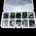 thumbnail image 2 of BUYISI 300 Pcs Black Stainless Steel Retaining Ring Snap Ring E-Clip Washer Kit, 2 of 9