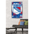 thumbnail image 2 of NHL New York Rangers - Maximalist Logo 23 Wall Poster, 22.375" x 34" Framed, 2 of 5