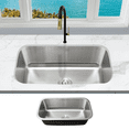 thumbnail image 3 of KBFmore Classic 30 inch 18 Gauge Undermount Single Bowl Stainless Steel Kitchen Sink, 3 of 9