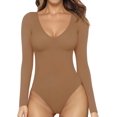 thumbnail image 1 of ORUYROP Combinaison à Manches Courtes et Manches Courtes Deep V Neck pour Vêtements pour Femmes, 1 of 5