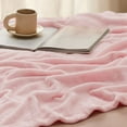 thumbnail image 7 of Cozy Comfort Fleece Blanket Twin Blanket Pink, 260GSM Soft Cozy Twin Blankets, 59X79 inches, 7 of 7
