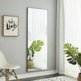 thumbnail image 5 of Solid Wood Frame Full-length Mirror, Wall Mirror for Bedroom, Bathrooms, Women, 65'' * 23'', Grey, 5 of 7