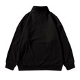 thumbnail image 3 of Autumn And Winter Polarfleece Sweater Embroidery Letters Zipper Stand Collar Pullover Sweater Men's And Women's Cardigan Top M, 3 of 3