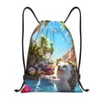 thumbnail image 1 of Fotbe Playful Hedgehog Forest Pond Bolsa Mochila con Cordón Estampada, Bolsa de Gimnasio Deportiva, Bolsa Cinch, Bolsa con Cordón para Hombres y Mujeres-Small, 1 of 6