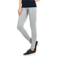 thumbnail image 2 of Women & Plus Cotton High Waist Full Length Cotton Workout Leggings (H GREY, M), 2 of 3