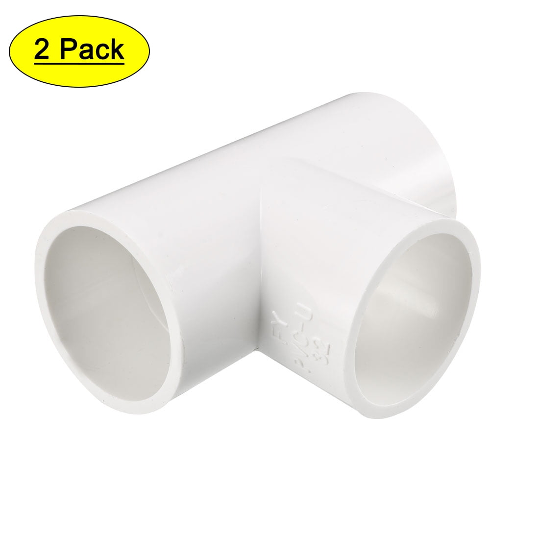 32mm Slip Tee PVC Pipe Fitting TShaped Coupling Connectors 2 Pcs