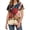 01-Camel, variant on 250 Anniversary USA Medical Scrub Tops for Women - Soft Stretch,Curved V-Neck 4th of july Scrub Tops with Pockets 01-Royal Blue L