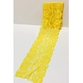 thumbnail image 3 of Jutemill Brand - 6" X 5 Yards Stretch Lace Fabric Ribbon | Yellow | Perfect for DIY Decoration and Craft, 3 of 7