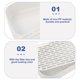 thumbnail image 4 of Dish Drying Rack Double-Layer Tray for Kitchen Utensils Pp White Food Drying Function 1Pack, 4 of 4