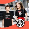 thumbnail image 7 of BROOKLYN VERTICAL Funny Christmas Santa Naughty Nice Holiday Short Sleeve Crew Neck T-Shirt | for Boys and Girls, 7 of 7