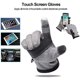 thumbnail image 4 of Guantes cálidos de invierno, guantes de conducción con pantalla táctil, guantes deportivos antideslizantes a prueba de viento para ciclismo, correr, esquí, senderismo, escalada, gris, 4 of 6