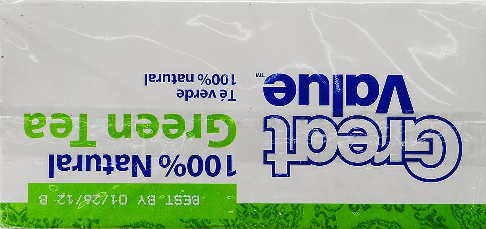 Great Value Green Tea Tea Bags, 40 ct