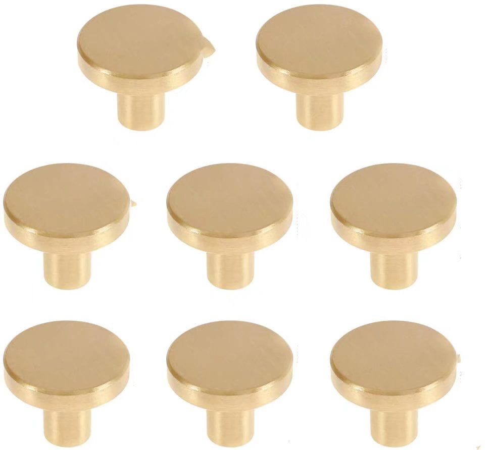 Lot De 8 Vis En Laiton Poli 4 Mm X 45 Mm - Pour Poignées De Porte, Neuf