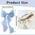 thumbnail image 2 of 8PCS Big Hair Bows Satin Ribbons Bow Hair Clips, Oversized Long Tail Hair Bow Cute Hair Accessories for Women Girls, 2 of 2