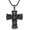 Black, variant on Cross Necklace 925 Sterling Silver Eagle Necklaces Cross Religious Catholic Jewelry Christian Gifts for Men Women Unisex