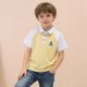 thumbnail image 1 of Blusa y camisa de manga corta con cuello vuelto para niños, camisa informal de manga corta con botones y solapa estampada para niños y niñas, parte superior de poliéster para niños, 1 of 7
