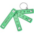 thumbnail image 3 of Folding Meter Stick,2pcs Abs Folding Ruler Portable 0.5m Foldable Ruler With Key Ring For Carpentry Laying Tilesgreen, 3 of 5