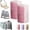 Pink 2*M, variant on JEBTBFZE Cylindrical Roll-Up Quilt Storage Bag with Zipper, Space-Saving Bedding Organizer for Quilts, Duvets & Blankets (khaki* L)