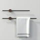 thumbnail image 5 of Toallero Minimalista de Nogal, Soporte para Toallas de Baño, Poste Único Deslizante, Sin Orificio, Soporte de Madera Maciza para Baño, 40cm, 5 of 5
