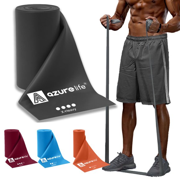 Banda de Resistencia A AZURELIFE Rollo 8 Yardas TPE Sin Latex Tension Extra Fuerte