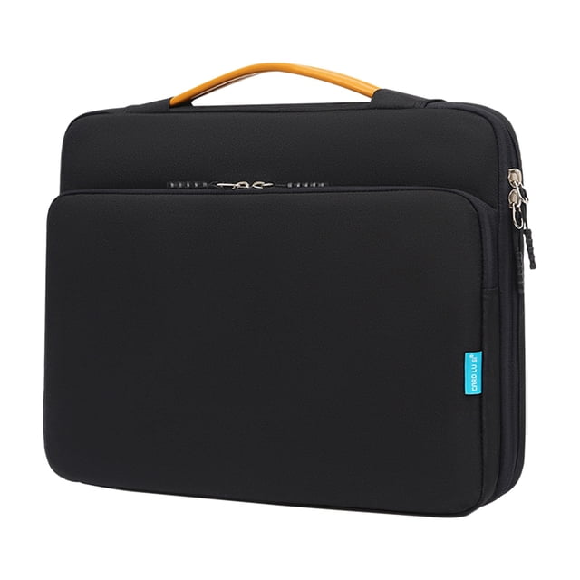 Laptop Bag, Protective Laptop Sleeve with 360-Degree Corner Protection, Water Resistant Portable Computer Bag with Organized Storage and Trolley Strap for Work, Travel, and Daily Commute