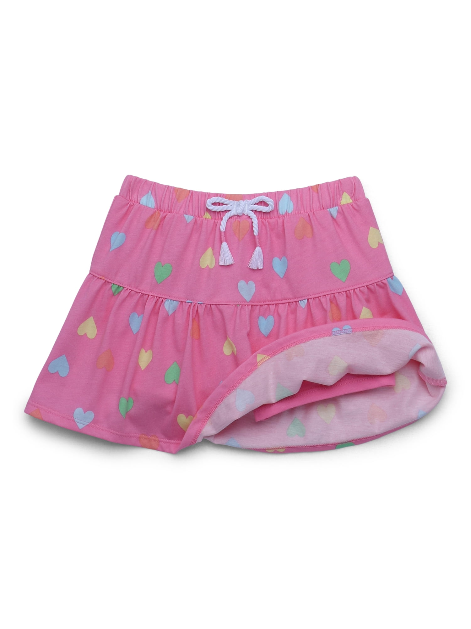 365 Kids by Garanimals Girls Print Tiered Scooter Skirt, Sizes 4-10