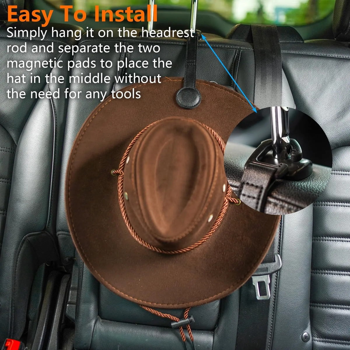 Suitable for Cowboy Hat Hook with Magnet - Suitable for Clothes Hangers