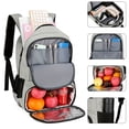 thumbnail image 3 of Mochila De Viaje De Gran Capacidad Multifuncional, Bolsa De Almacenamiento De Frutas Y Verduras Con Aislamiento Espesado Con Puerto De Carga USB Y Agujero Para Auriculares Para Acampar Al Aire Libre Y, 3 of 4