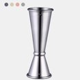 thumbnail image 3 of Cóctel Jigger Medidor de vino doble Vaso medidor de onzas de acero inoxidable con escala Worallymy JD719167242, 3 of 5